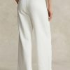 Pantalon de survêtement en molleton blanc à ourlet coupé Ralph Lauren pour femme Pantalon de survêtement en molleton blanc à ourlet coupé Ralph Lauren pour femme