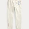 Pantalon de survêtement en molleton crème Ralph Lauren The Spelman Collection pour femme Pantalon de survêtement en molleton crème Ralph Lauren The Spelman Collection pour femme