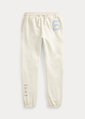 Pantalon de survêtement en molleton crème Ralph Lauren The Spelman Collection pour femme