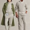 Pantalon de survêtement en polaire gris Ralph Lauren pour femme Pantalon de survêtement en polaire gris Ralph Lauren pour femme