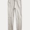 Pantalon de survêtement en polaire gris Ralph Lauren pour femme Pantalon de survêtement en polaire gris Ralph Lauren pour femme
