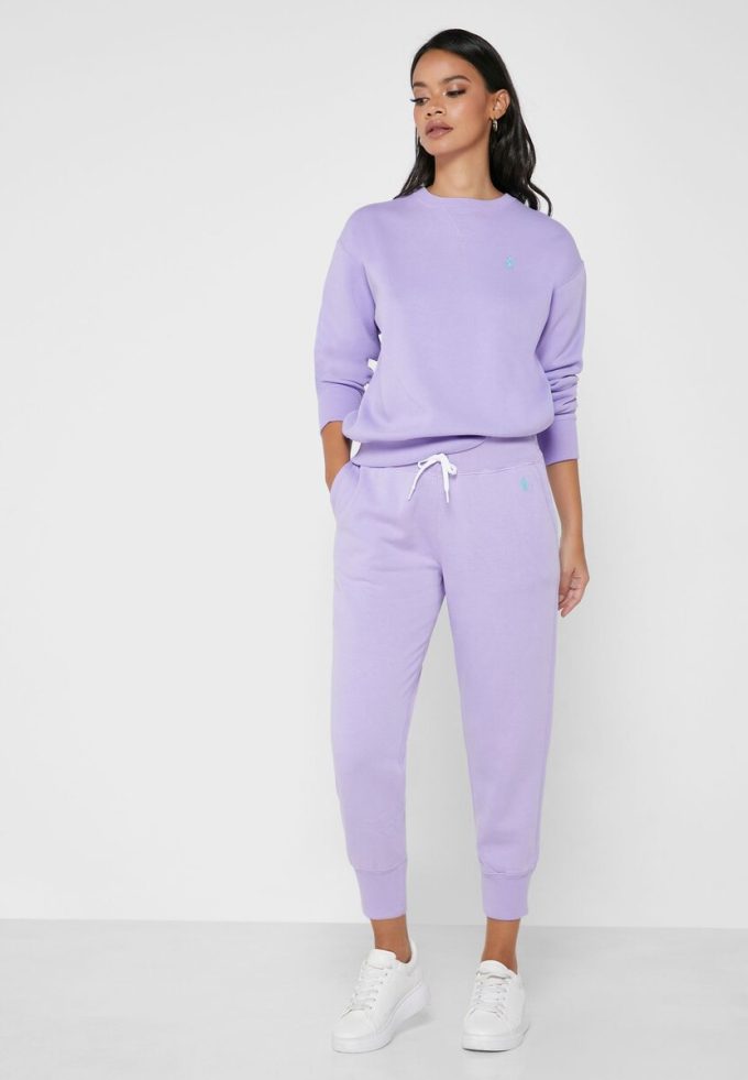 Pantalon de survêtement large violet Ralph Lauren pour femme Pantalon de survêtement large violet Ralph Lauren pour femme