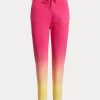 Pantalon de survêtement Ralph Lauren rose/orange/jaune en molleton French Terry teint par immersion pour femme Pantalon de survêtement Ralph Lauren rose/orange/jaune en molleton French Terry teint par immersion pour femme