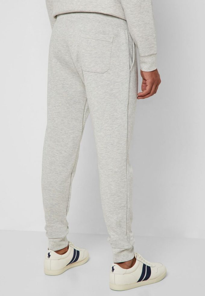 Pantalon de survêtement à revers Essential Ralph Lauren gris pour homme Pantalon de survêtement à revers Essential Ralph Lauren gris pour homme