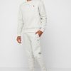 Pantalon de survêtement à revers Essential Ralph Lauren gris pour homme Pantalon de survêtement à revers Essential Ralph Lauren gris pour homme