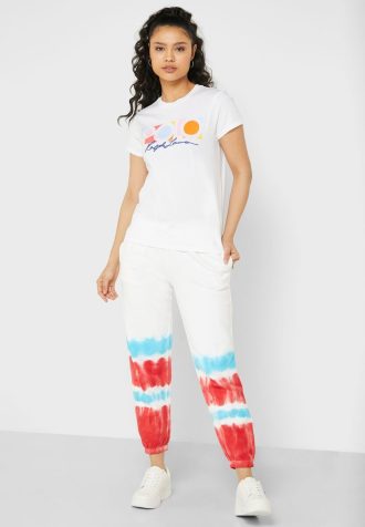Pantalon de survêtement taille haute multicolore Ralph Lauren pour femme