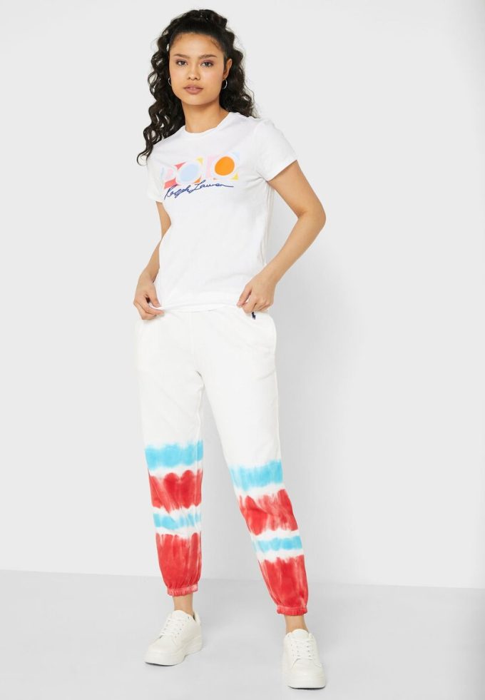 Pantalon de survêtement taille haute multicolore Ralph Lauren pour femme Pantalon de survêtement taille haute multicolore Ralph Lauren pour femme