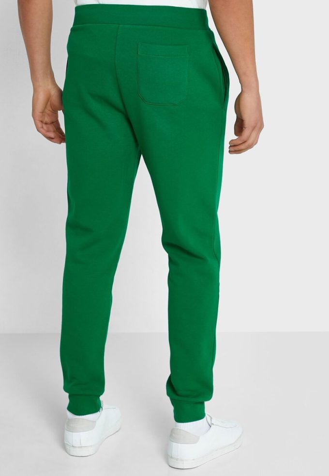 Pantalon de survêtement vert avec logo Ralph Lauren pour homme Pantalon de survêtement vert avec logo Ralph Lauren pour homme