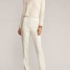 Pantalon en crêpe de laine Alandra de Ralph Lauren pour femme, couleur crème Pantalon en crêpe de laine Alandra de Ralph Lauren pour femme, couleur crème