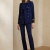 Pantalon en laine extensible Alandra bleu marine Ralph Lauren pour femme Pantalon en laine extensible Alandra bleu marine Ralph Lauren pour femme