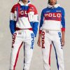 Pantalon en molleton color-block blanc Ralph Lauren Polo Sport pour homme Pantalon en molleton color-block blanc Ralph Lauren Polo Sport pour homme
