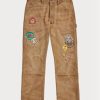 Pantalon en toile marron Ralph Lauren coupe décontractée pour homme Pantalon en toile marron Ralph Lauren coupe décontractée pour homme