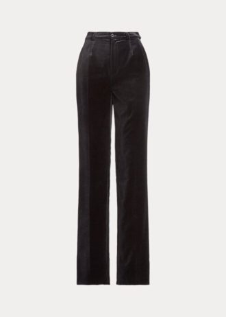 Pantalon en velours noir Ralph Lauren Declynn pour femme