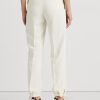 Pantalon fuselé en cady extensible Ralph Lauren crème pour femme Pantalon fuselé en cady extensible Ralph Lauren crème pour femme