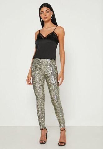 Pantalon gris à la cheville en jersey Ralph Lauren pour femme
