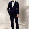 Pantalon habillé en velours bleu marine pour homme Ralph Lauren Gregory Pantalon habillé en velours bleu marine pour homme Ralph Lauren Gregory
