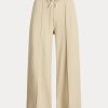 Pantalon large court en polaire beige Ralph Lauren pour femme