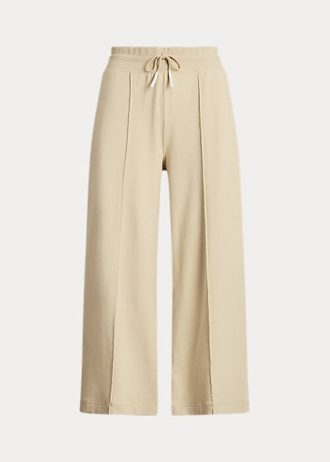 Pantalon large court en polaire beige Ralph Lauren pour femme