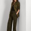 Pantalon large en crêpe à imprimé zèbre Olive Ralph Lauren pour femme