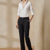 Pantalon noir en crêpe de laine extensible Seth Ralph Lauren pour femme Pantalon noir en crêpe de laine extensible Seth Ralph Lauren pour femme
