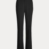 Pantalon noir en crêpe de laine extensible Seth Ralph Lauren pour femme Pantalon noir en crêpe de laine extensible Seth Ralph Lauren pour femme