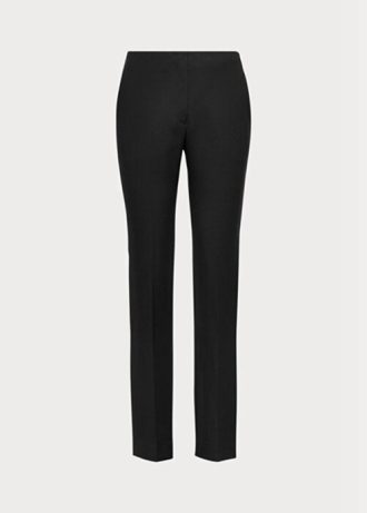 Pantalon noir en laine vierge Ralph Lauren Simone pour femme