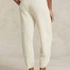 Pantalon pull en cachemire et laine côtelés Ralph Lauren pour femme, couleur crème Pantalon pull en cachemire et laine côtelés Ralph Lauren pour femme, couleur crème