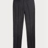 Pantalon slim en laine sergée gris Ralph Lauren pour homme Pantalon slim en laine sergée gris Ralph Lauren pour homme