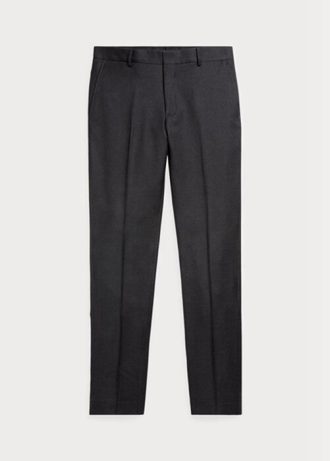 Pantalon slim en laine sergée gris Ralph Lauren pour homme
