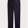 Pantalon slim en sergé de laine bleu marine Ralph Lauren pour homme