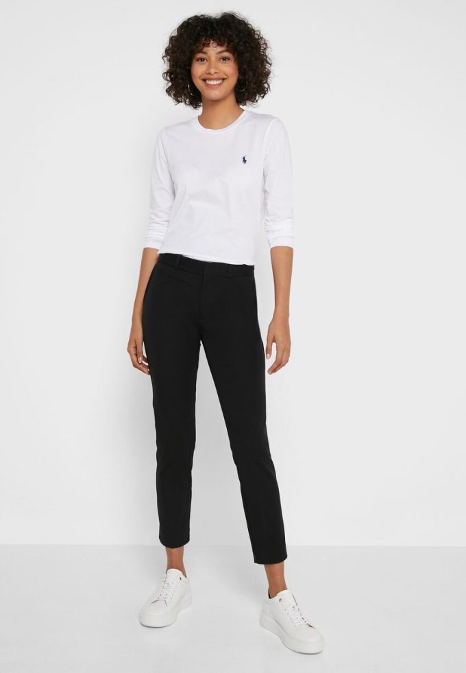 Pantalon taille haute noir Ralph Lauren pour femme