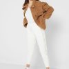 Pantalon tricoté taille haute blanc Ralph Lauren pour femme Pantalon tricoté taille haute blanc Ralph Lauren pour femme