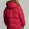 Parkas réversibles en duvet rouges Ralph Lauren pour hommes Parkas réversibles en duvet rouges Ralph Lauren pour hommes