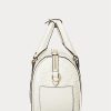 Petits sacs cartable Kaden en cuir gaufré Ralph Lauren Vanilla/Buff pour femme Petits sacs cartable Kaden en cuir gaufré Ralph Lauren Vanilla/Buff pour femme