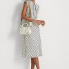 Petits sacs cartable Kaden en cuir gaufré Ralph Lauren Vanilla/Buff pour femme Petits sacs cartable Kaden en cuir gaufré Ralph Lauren Vanilla/Buff pour femme