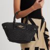 Petits sacs fourre-tout Daphney en paille noire pour femme Ralph Lauren