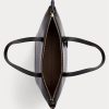 Petits sacs fourre-tout noirs en similicuir Ralph Lauren pour femme Petits sacs fourre-tout noirs en similicuir Ralph Lauren pour femme