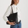 Petits sacs fourre-tout noirs en similicuir Ralph Lauren pour femme Petits sacs fourre-tout noirs en similicuir Ralph Lauren pour femme