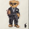 Petits sacs fourre-tout Polo Bear en toile écru/noir Ralph Lauren pour femme Petits sacs fourre-tout Polo Bear en toile écru/noir Ralph Lauren pour femme