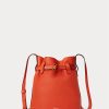 Petits sacs seau Bellport en cuir Ralph Lauren orange coucher de soleil pour femme Petits sacs seau Bellport en cuir Ralph Lauren orange coucher de soleil pour femme