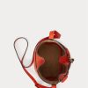 Petits sacs seau Bellport en cuir Ralph Lauren orange coucher de soleil pour femme Petits sacs seau Bellport en cuir Ralph Lauren orange coucher de soleil pour femme