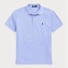 Polo Ralph Lauren bleu coupe ajustée Birdseye pour homme Polo Ralph Lauren bleu coupe ajustée Birdseye pour homme