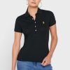 Polo Ralph Lauren noir à boutons pour femme Polo Ralph Lauren noir à boutons pour femme