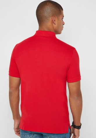Polos basiques en maille rouge Ralph Lauren pour hommes