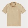 Polos beiges en maille ajustée Ralph Lauren pour homme Polos beiges en maille ajustée Ralph Lauren pour homme