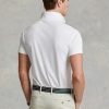 Polos blancs en coton doux Ralph Lauren Custom Slim Fit pour homme Polos blancs en coton doux Ralph Lauren Custom Slim Fit pour homme