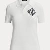 Polos blancs en jersey Ralph Lauren pour femmes Polos blancs en jersey Ralph Lauren pour femmes