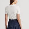 Polos blancs en jersey Ralph Lauren pour femmes Polos blancs en jersey Ralph Lauren pour femmes