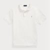 Polos blancs en maille ajustée Ralph Lauren pour hommes