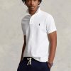 Polos blancs en maille slim fit Ralph Lauren pour hommes Polos blancs en maille slim fit Ralph Lauren pour hommes
